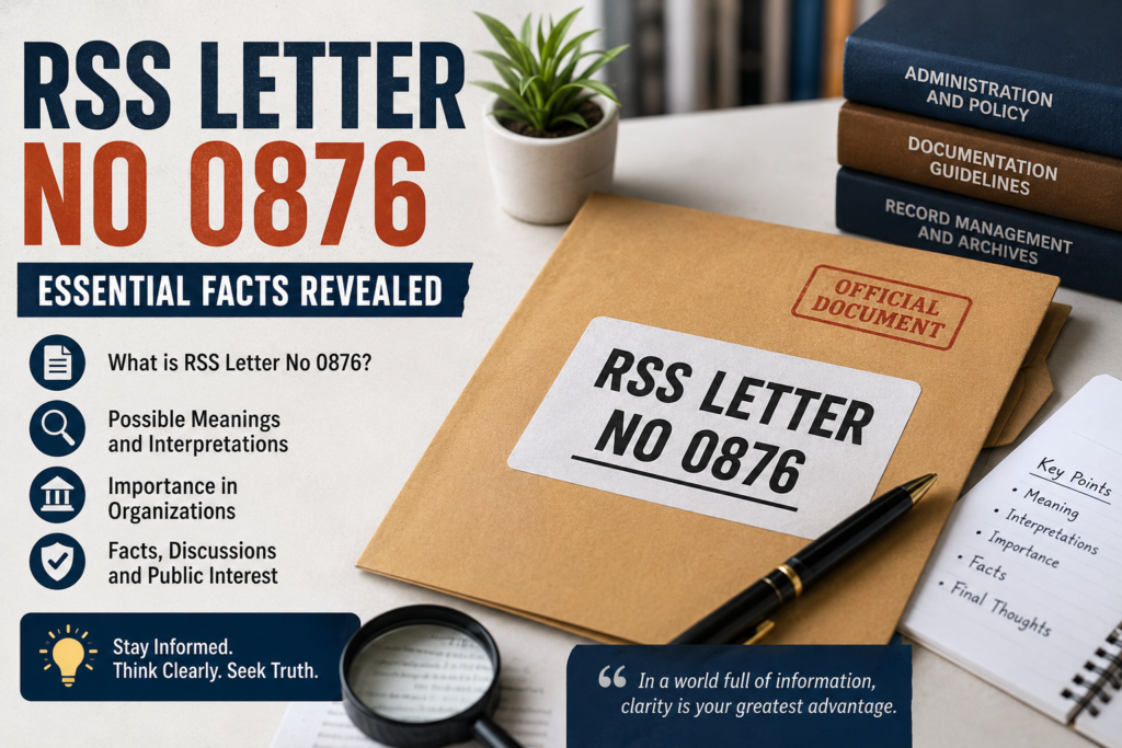 RSS Letter No 0876